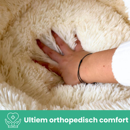 FluffNest™ - Luxe Pluche Kattenbed met Kap